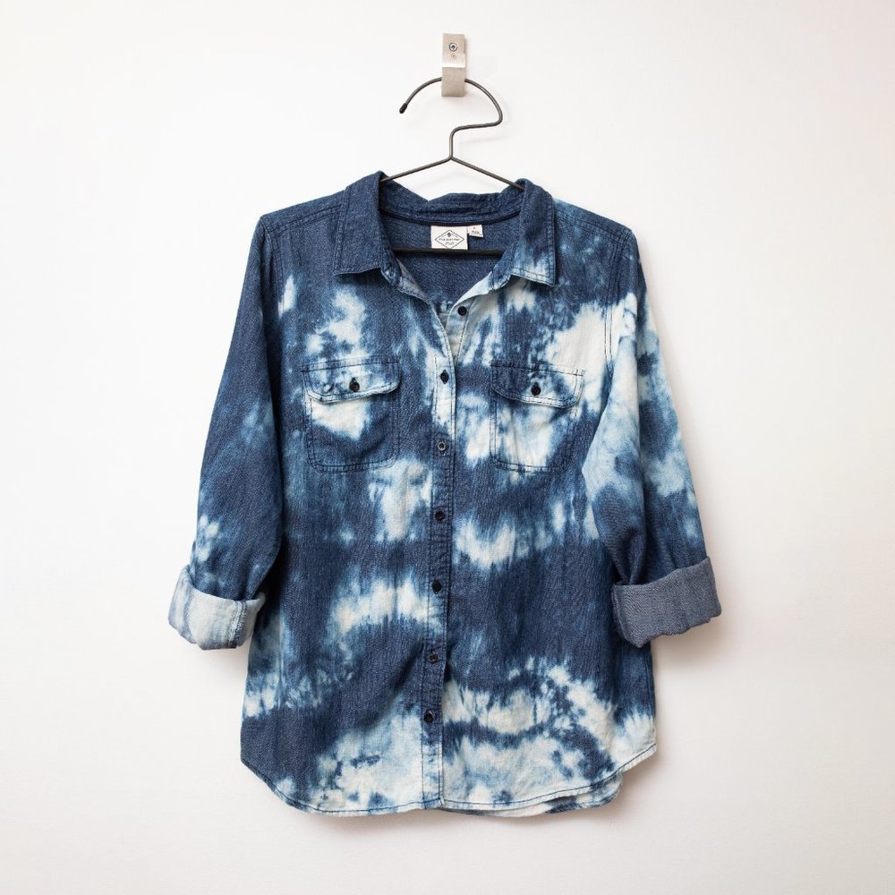 Upcycled St.John's Bay Denim Shirt with pockets